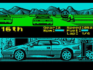 Lotus Esprit Turbo Challenge screenshot 3 for ZX Spectrum